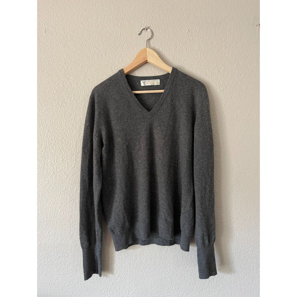 Vintage Braemar 100% Cashmere Sweater, Grey (L)
